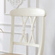Printed American country style full log dining chair, white color solid wood retro home dining chair #8925 9925 egg white + khaki gray (need to take two shots