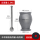 Taobao cast iron tamping jar, nest-to-nest punching cylinder, mortar, pestle, cylinder, mortar, mortar, grinder, grinding and mashing pepper, extra large Panax notoginseng special_+ leather cover