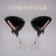 Haiyiduo Halloween headband cat ears bell headband plush Japanese bow headdress cat girlfriend anchor Lolita black fur pink bow-golden bell