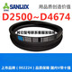 SanLUX (SANLUX) D3658D3708D3734D3759D3785D3810D3861D3886 Triangle belt D belt D Fluorescent green
