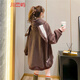 Ihr koreanischer koreanischer niedlicher Lamm Velvet Kaninchen -Ohr -Sweatshirt für Frauen im Winter plus Samt verdickte Schüler locker mittelgroße Top [9905] Pink [hinzugefügt plus samtig verdickter] M 110jin [Jin ist 0,5 kg]
