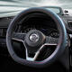 Suitable for 2021/22 Nissan Sylphy Classic Deluxe Edition steering wheel cover 14th generation Sylphy Teana Qashqai leather artificial leather black (YU07)