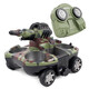 Feidule Children's Remote Tank Tank Ship Détormable Car Multi-fonction Amphibie Drift Water Jet RC Toy Car pour Aquatic et Land Utiliser 25 cm