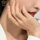 Chinese jewelry gold ring full gold 999 Mobius cycline ring ring ring birthday gift for girlfriend to wife Valentine's Day gift 12 circles 0.4-0.5g