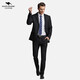 Manya kangaroo suit men's business formal suit men's suit outer version slim fit groomsman groom wedding casual business attire men's single top 185 [54/3XL size] suitable for 160-175Jin [Jin equals 0.5 kg]