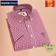 Meister Polo Paul Offizielle Marke Plaid Shirt Herren kurzärmelig Sommer dünne Baumwolle Business Casual Sticked Shirt D2629 42