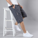 PuTUO (PUTUO) middle-aged cropped pants men loose large size dad outfit wearing summer pure cotton casual mid-sized pants middle-aged and elderly shorts 863 earthy yellow XL 120-135Jin [Jin equals 0.5 kg]