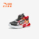 
Anta children's sneakers men's children's shoes 2025 spring new year knob button face lighting shoes casual running shoes [men's new year] black/classic red/silver 9904-5 33