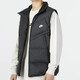 
Nike (NIKE) down vest men's 2024 winter sportswear thickened windproof jacket stand collar down vest DD681 DV1136-010 Black 85% gray duck down XL