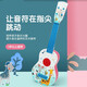 Jiao Yun Ukulele para niños Little Guitar Boy Girl Girls Instrumento Musical Juguetes Juguetes Playables Regalo de cumpleaños Bosque Ciervo Lily-Blue+Star Microphone-Blue