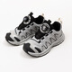 Zapatillas para niños zuoxi boys shiters para niños otoño al aire libre zapatos de carrera transpirables 2025 nuevos zapatos de perilla plateado 33