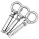 Hesdig JG-664 304 stainless steel lifting ring expansion screw universal hook ring popping bolt with ring hook (seamless) M12*150 Beijing warehouse flash delivery