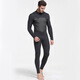 Dianou 2025 new men's winter swimming wetsuit thickened warm surfing suit snorkeling suit diving long-sleeved one-piece swimsuit SBT 1283 black 1.5mm 2XL