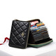 WILLIAMPOLO Emperor Paul Women's Card Pack Sheepskin 30 Card Position Anti-theft Brush Multifunctional Short Driver's License Pack Short Card Pack Black