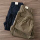 
Commander Bear Spring and Autumn Work Pants Men's Light Outdoor Trendy Outdoor Fashionable Pants Elastic Belt Trendy Pants Men Khaki #15696 Pockets Can be Belted 3XL 145-160Jin [Jin equals 0.5 kg]