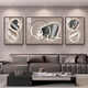 
Aohan Light Luxury Living Room Decoration Painting Abstract Triptych Modern Simple Sofa Background Wall Hanging Painting Wall Atmospheric Wall Wall Painting JD14079 Left and left 40*60 80*60 Crystal porcelain diamond-inlaid aluminum alloy black frame