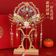 TaTanice round fan wedding gift for the newlyweds and bride bestie Chinese wedding Xiuhe round fan married with flowers fan in her hand. Marriage round fan-love for life [finished product]
