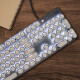 Logitech K845 Wired Mechanical Office Keyboard -Spiel E -Sport Punk Retro Tastatur Peripheraler Computer Notebook Feiertagsgeschenk DIY Personalisierte Keycap K845 (Tee -Scroll) + klassischer Punk -Keycap - Weiß