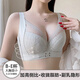 Modal adjustable underwear for women with large breasts, push-up, anti-sagging, full cup, summer, apricot skin color, bra + underwear 85D