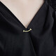 QUAMER gold store model Jian Yu summer exquisite healing smile collar anti-exposure brooch buckle design niche western style inlaid-small size-gold