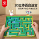 Pinwheel concentration training 3D three-dimensional magnetic ball breakthrough children's educational toy board game Variety of mazes