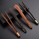 Jinge solid wood tea clip Liujunzi handmade tea cup clip anti-scalding wooden clip tea leaf clip Kung Fu tea set accessories Brazilian rosewood straight tea clip