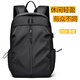 Langfei Backpack Men's Backpack Business Computer Bag Large Capacity Junior High School High School Student College Student Bag Mountaineering Travel Bag Black