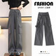 Pantalons de filles Zhidoudou Spring and Automne Style Travels Vêtements Pantalons larges Pantalons de Spring Childre