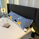 Red Dragonfly Winter Double Couple Style Long Pillow Integrated Long Strip Pillow Parent-Child Large Pillow Core Double Pillow Cover Head Large Pillow Cover Cute Dog [Cotton Milk Fleece is more warmer] Pillow Cover + Pillow Core 48x120cm [1.2 meters bed]