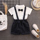 Disney (Disney) Little Boy Suit Summer Baby Dress de banquete de 1 año Spring and Autumn 2 Weekly Clothing Beld and Child Birthday Gentleman Set White Forred VERTICAL Strap 90 Sugerir 85cm