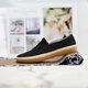 Inline lift, spring and summer men's fashionable casual canvas shoes, soft sole one-foot pedaling shoes, flat shoes, driving 4001C, upgraded 4001c 41