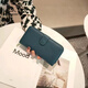 Cool Kangaroo KQ2024 new Korean women's long clutch bag top layer cowhide cowhide wallet fashionable simple multi-functional mobile phone bag green