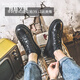 Borghunton Brand Men's Shoes Mid Top Martin Boots Мужские весенние туфли для мужчин в британском стиле повседневная кожа