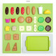 Children's Kitchen Toys Baby Mini Kitchen Playing House Toys Children's Simulation Food Assembly DIY Fast Food Sandwiches French Fries Hamburger Kitchen Set Toys National Day Children's Gifts Hamburger Set Color Box Pack 1