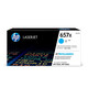 HP (HP) 657A / 657X Cartouche de toner d'origine CF470X Boîte en poudre de cartouche de toner noir applicable à M681 / M682 Imprimante de la série CF471X CARTRIDE DE TONER CYAN 657X (environ 23 000 pages))