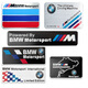Shantou Lincun Car Logo 12357 Serie M435M6x1356 Heckschwanz -Etikett Motorrad M Motorrad m Dekorative Metallauto -Logo Heck -Etikett H Modell 80*50 mm