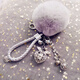 Mu Mingerlai Mädchen Herz Key Chain Kreative Schlüsselkette Frauen Otter Rabbit Hair Ball Plüsch Anhänger Auto Schlüsselkette Mädchen Pack Pendell