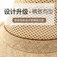 Hundred hat king Hundred hat king high-end summer hollow mesh top hat men gentleman linen sun hat straw hat middle-aged and elderly sun hat senile blue (export high-end fixed style) adjustable 56-57cm