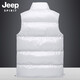 JEEP SPIRIT马甲男棉衣马甲男秋冬坎肩休闲加厚保暖背心男士棉服户外防风外套 683黑色 5XL