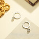 Zokai 520 Valentine's Day and Chinese Valentine's Day gift PT950 platinum earrings for women with polka dot earrings and earrings about 3.3 grams E01981