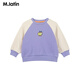 
Malatin (M.Latin)/Children's Children's Sweater 23-year Winter New Style Boys and Girls Children's Weaving Round Neck Printed Sweater Iris Blue 130cm