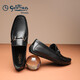 Goldlion Men's Shoes Loafers Peas Shoes Light and Comfortable Set-Toe Business Casual Shoes G567310469AAB Black 41