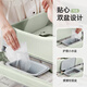 Sweeby Windel Tabelle Babypflege Tabelle Neugeborene Massage Touch Tisch Falten Sie falten Baby Windel Badewanne Quehu Grün 丨 Wasserbecken + Müll Can + Spielzeug + 2 Aufbewahrungskörbe