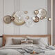 Customized light luxury living room background wall hanging decoration sofa back decoration hanging soft decoration metal wall hanging creative stand 12045CM12045CM