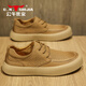 Bull Family G.N.Shijia Men's Shoes Summer retro Retro de una sola capa de vaca Trabajo espeso zapatos de cuero de cuero casual transpirable Brown 41