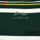 Li ning (li-anning) camiseta de la camiseta nueva algodón de algodón simple rayado redondo redonda de manga corta top ahsu655 retro verde-3 l