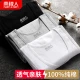 Nanjiren Men's Vest Men's Pure Cotton Sleeveless Sports Vest Versatile Casual Bottom Undershirt Single Pack White 3XL