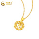 CHINA GOLD K gold necklace dream catcher Mobius chain clavicle chain for mother and wife birthday gift about 1g