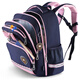 Schulbeutel der Universität Oxford Oxford University University Schools 'Damen der Kinderklassen 1-3-6 Schulden Reduzierende Ridgeschutz Leichter Rucksack mit großer Kapazität X723 Dunkelblau Pulver (Klassen 3-6/135-165 cm)