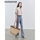 
Red sleeve striped shirt summer 2024 new women's clothing with shoulders off the shoulders and casual fashion and versatile temperament This year's beautiful shirt Kalan strip 722 M